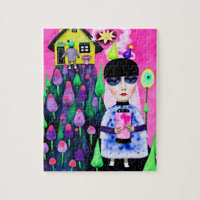 Fun and Colourful Mixed Media Collage Jigsaw Puzzle (Vertical)