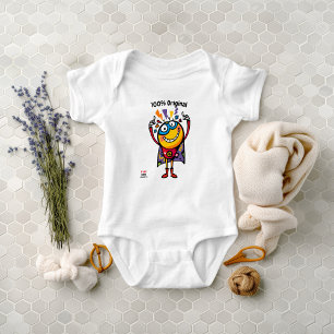 Fun and Colourful Superhero Emoji Toddler Baby Bodysuit