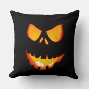 Fun and Cool Scary Halloween Face Throw Pillow