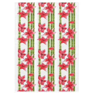 FUN AND FABULOUS POINSETTIA TABLECLOTH