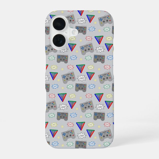 Fun and Fancy 3 System Gamer iPhone 16 Case (Back)