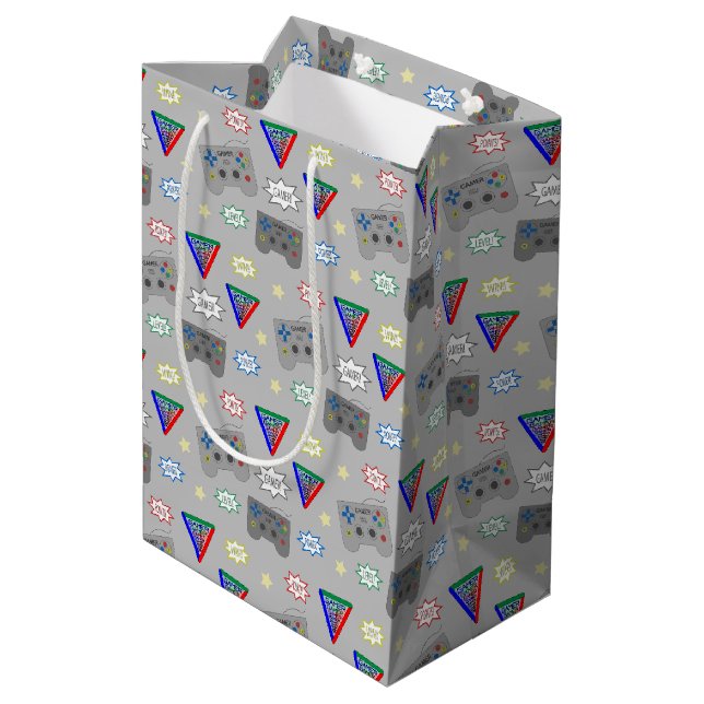 Fun and Fancy 3 System Gamer Medium Gift Bag (Back Angled)