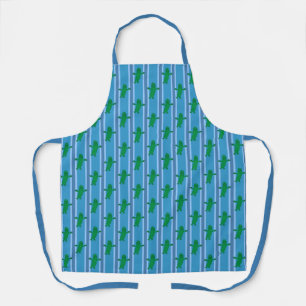 Fun and Fancy Blue Pickle Apron