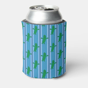 Fun and Fancy Blue Pickle Can Cooler