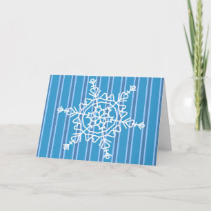 Fun and Fancy Blue Snowflake Invitation