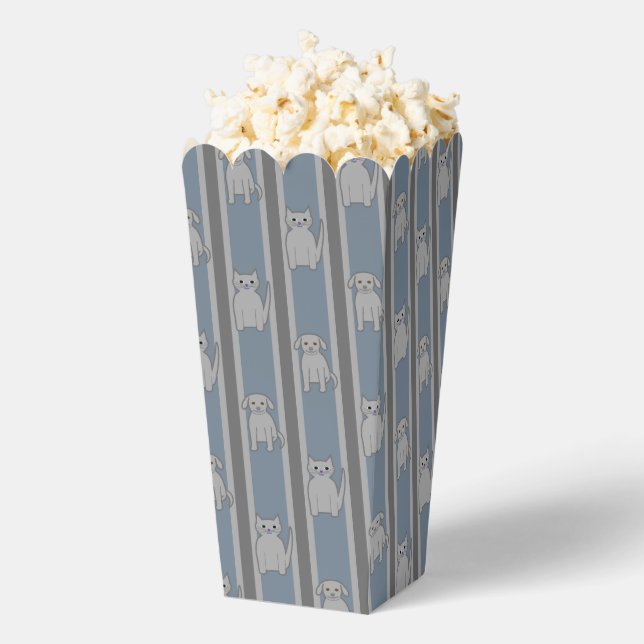 Fun and Fancy Cat & Dog Popcorn Favor Box (Popped)