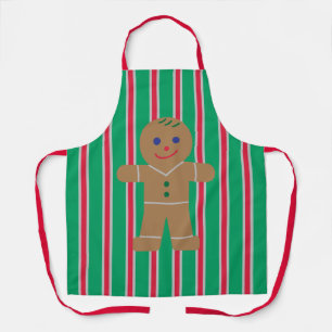 Fun and Fancy Christmas Gingerbread Man Apron