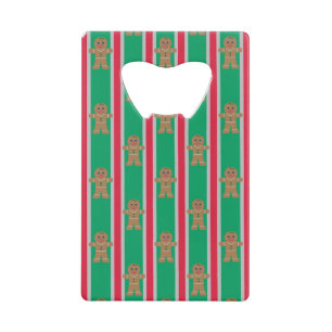 Fun and Fancy Christmas Gingerbread Man Credit Card Bottle Opener
