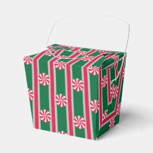 Fun and Fancy Christmas Peppermint Candy Favor Box