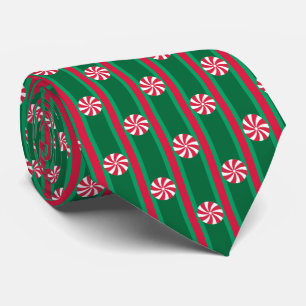 Fun and Fancy Christmas Peppermint Candy Tie