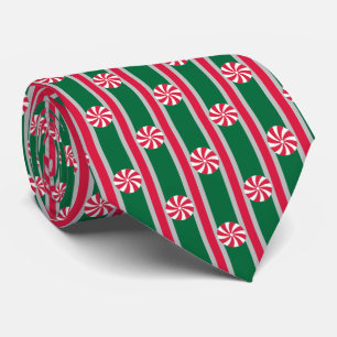 Fun and Fancy Christmas Peppermint Candy Tie