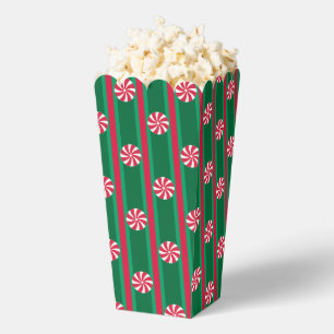 Fun and Fancy Christmas Peppermint Popcorn Favor Box
