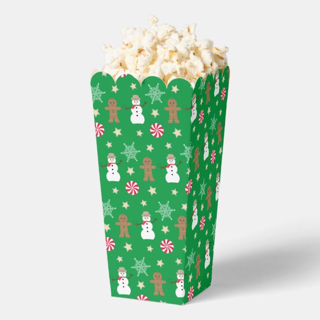 Fun and Fancy Christmas Popcorn Favor Box (Popped)