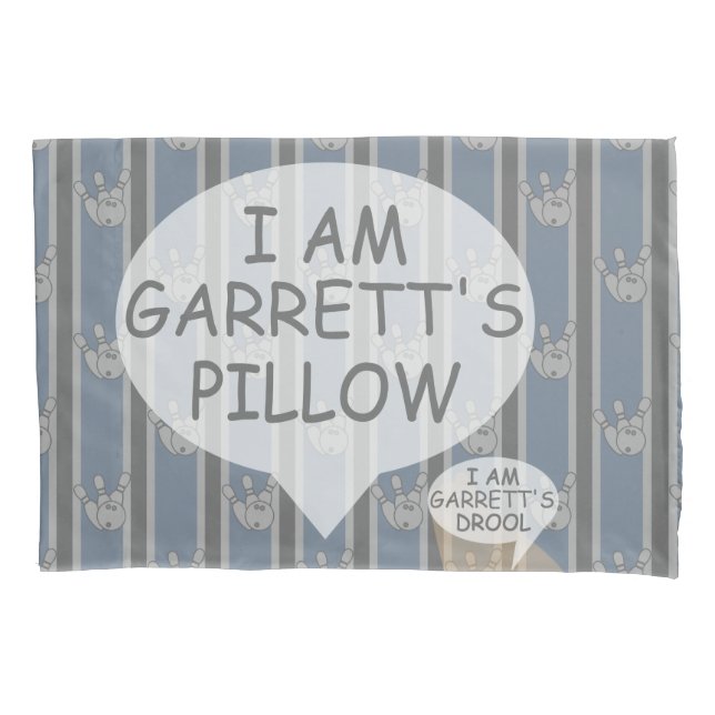 Fun and Fancy Customizable Bowling Pillowcase (Front)