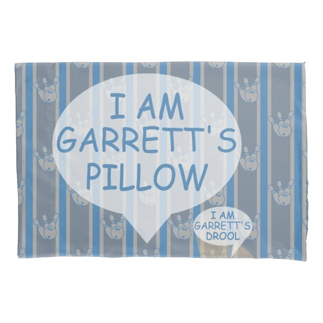 Fun and Fancy Customizable Bowling Pillowcase (Front)