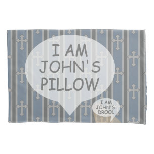Fun and Fancy Customizable Cross Striped Pillowcase