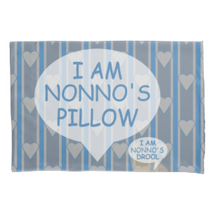 Fun and Fancy Customizable Heart Striped Pillowcase