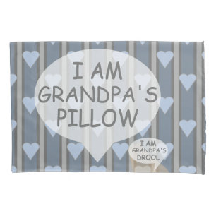 Fun and Fancy Customizable Heart Striped Pillowcase