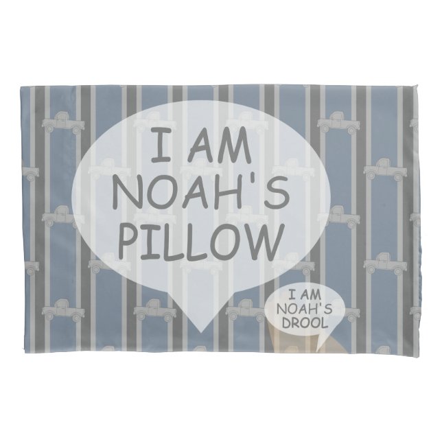 Fun and Fancy Customizable Pickup Truck Pillowcase (Front)