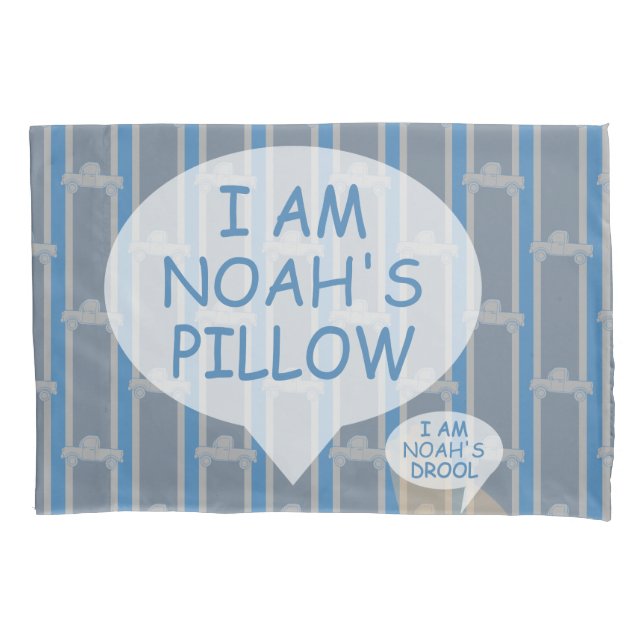 Fun and Fancy Customizable Pickup Truck Pillowcase (Front)