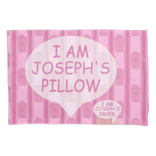 Fun and Fancy Customizable Pink Popcorn Pillowcase