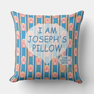 Fun and Fancy Customizable Popcorn Throw Pillow