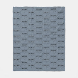 Fun and Fancy Customizable Restart Fleece Blanket