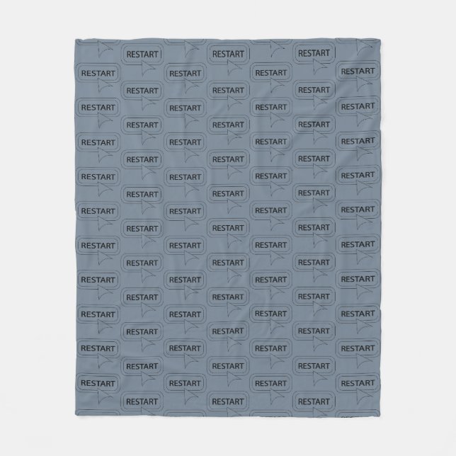 Fun and Fancy Customizable Restart Fleece Blanket (Front)