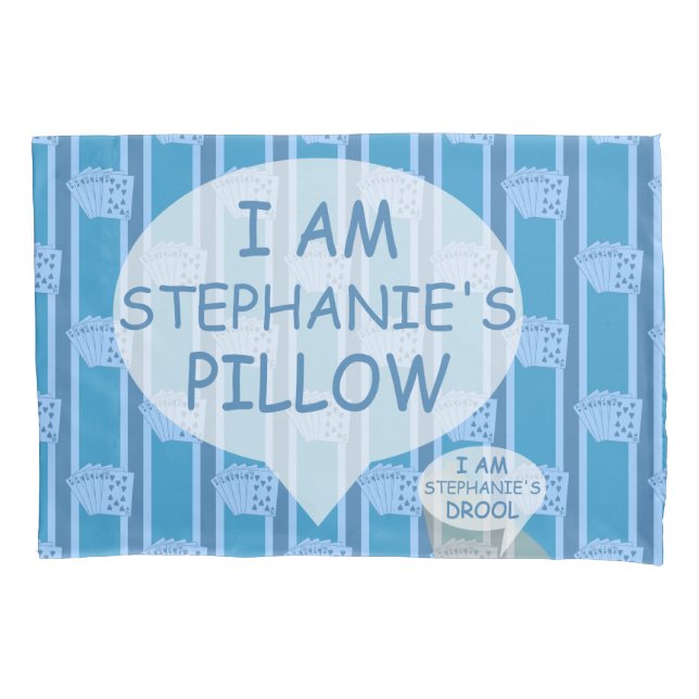 Fun and Fancy Customizable Royal Flush Pillowcase (Front)