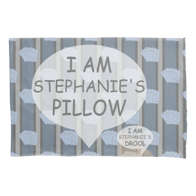 Fun and Fancy Customizable Royal Flush Pillowcase (Front)