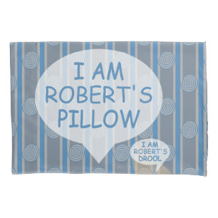 Fun and Fancy Customizable Spiral Striped Pillowcase