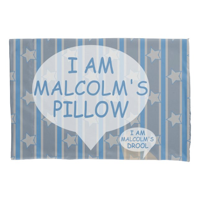 Fun and Fancy Customizable Star Striped Pillowcase (Front)