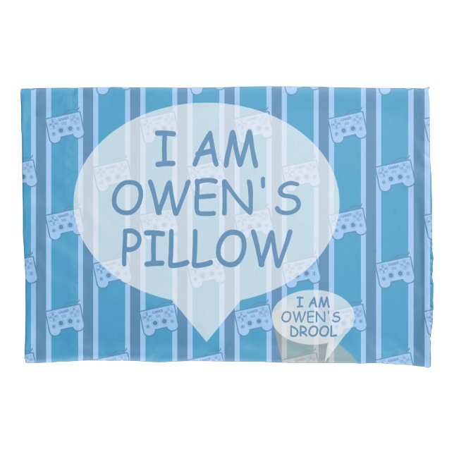 Fun and Fancy Customizable Video Game Controller Pillowcase (Front)