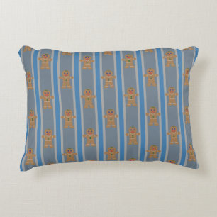 Fun and Fancy Gingerbread Man Accent Pillow