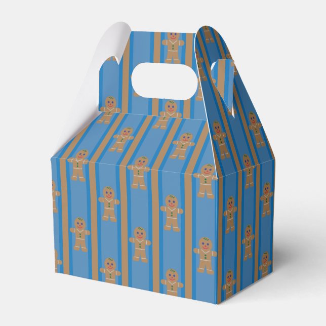 Fun and Fancy Gingerbread Man Favor Box (Front Side)