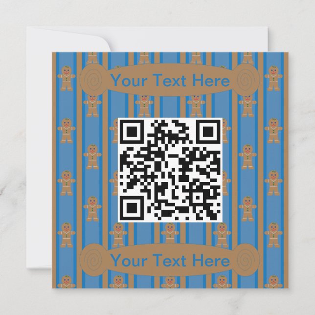 Fun and Fancy Gingerbread Man Invitation (Front)