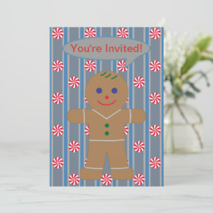 Fun and Fancy Gingerbread Man Invitation
