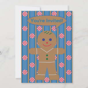 Fun and Fancy Gingerbread Man Invitation