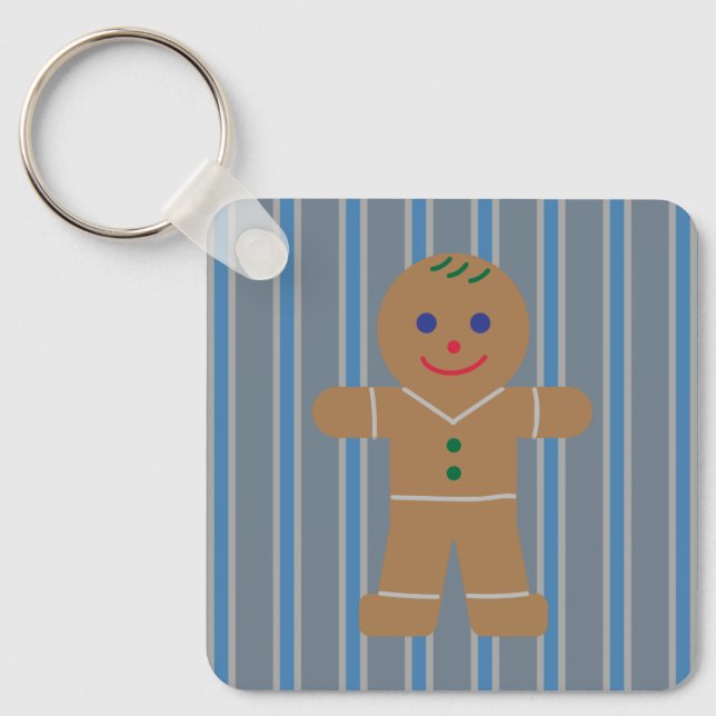 Fun and Fancy Gingerbread Man Keychain (Front)