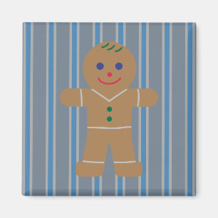 Fun and Fancy Gingerbread Man Magnet