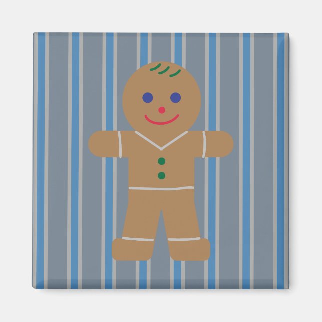 Fun and Fancy Gingerbread Man Magnet (Front)