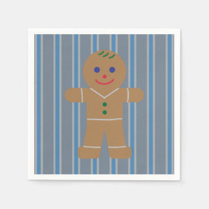 Fun and Fancy Gingerbread Man Napkin