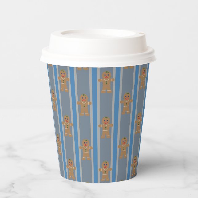 Fun and Fancy Gingerbread Man Paper Cups (Front)