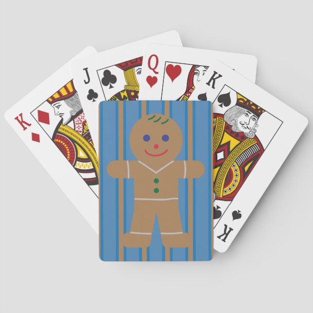 Fun and Fancy Gingerbread Man Playing Cards (Back)