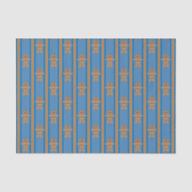 Fun and Fancy Gingerbread Man Tissue Paper (Front)