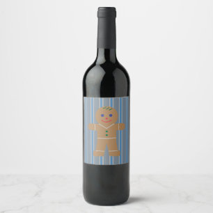 Fun and Fancy Gingerbread Man Wine Label