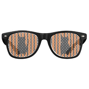 Fun and Fancy Halloween Black Silhouette Cats Retro Sunglasses