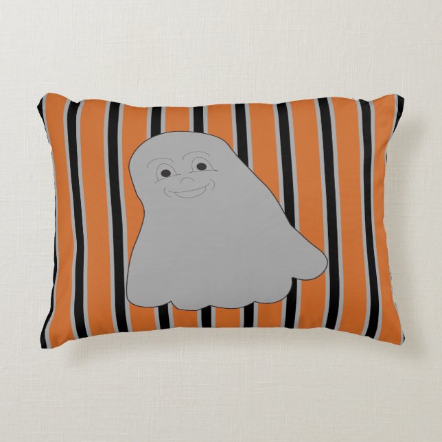 Fun and Fancy Halloween Ghosts Accent Pillow (Front)