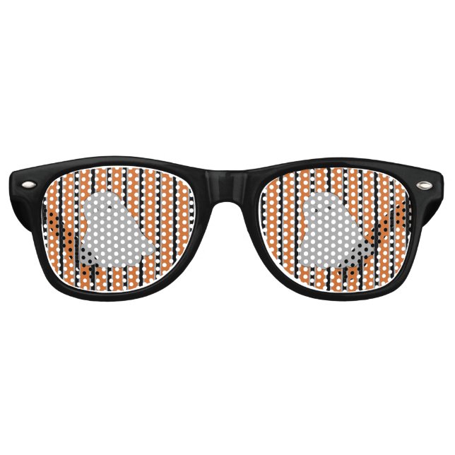 Fun and Fancy Halloween Ghosts Retro Sunglasses (Front)