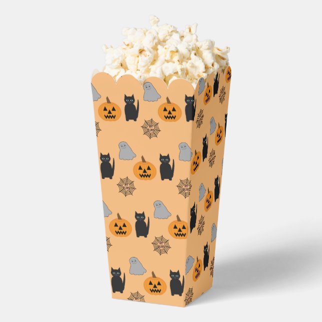 Fun and Fancy Halloween Popcorn Favor Box (Popped)